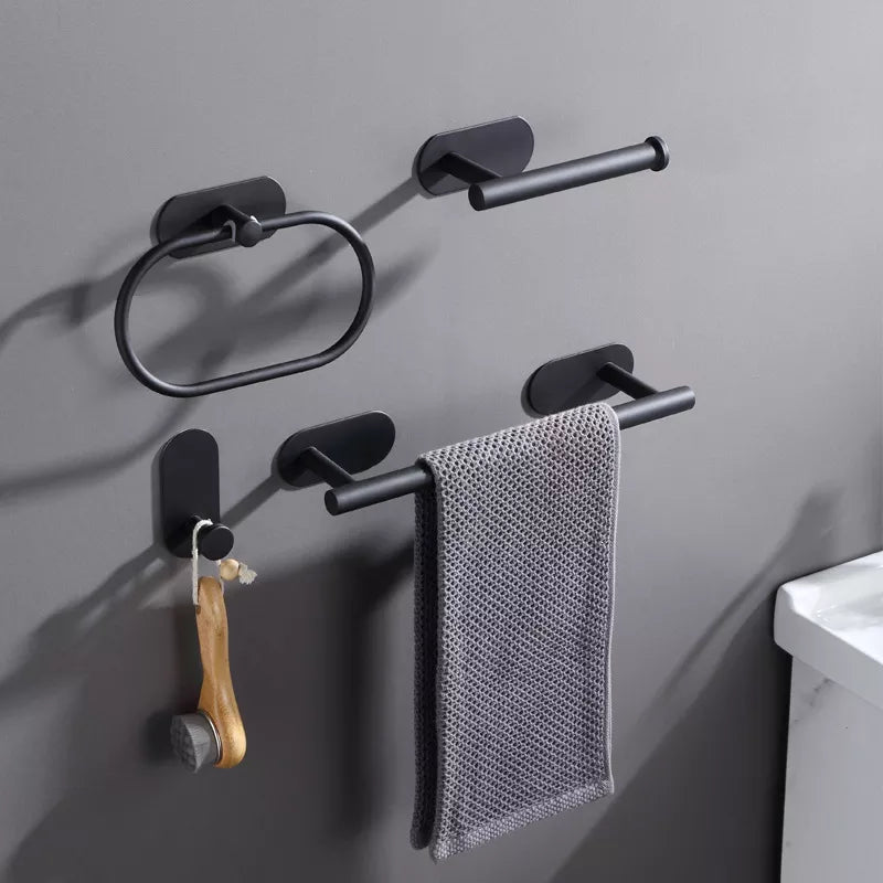 NoDrill Bathroom Accessory Hanger 4-Piece Set