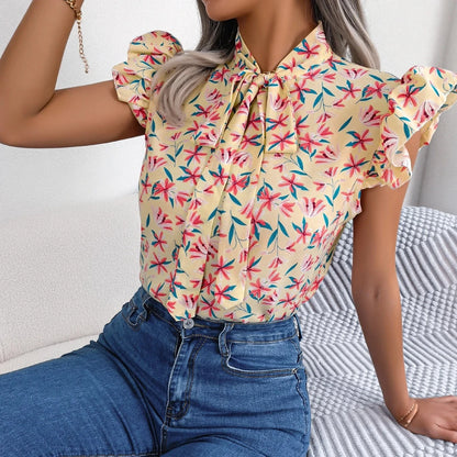 Chloe Floral Chiffon Blouse