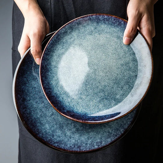 Sapphire Sky Ceramic Plates