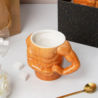 Athletic Torso Sculpted Ceramic Mug