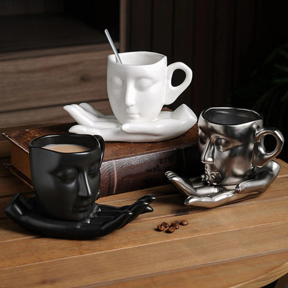 Mystique Ceramic Coffee Mug With Tray