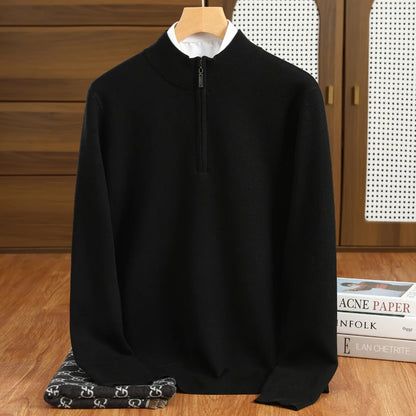 Austin Wool Quarter-Zip Sweater