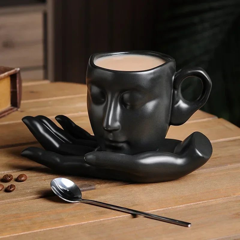 Mystique Ceramic Coffee Mug With Tray