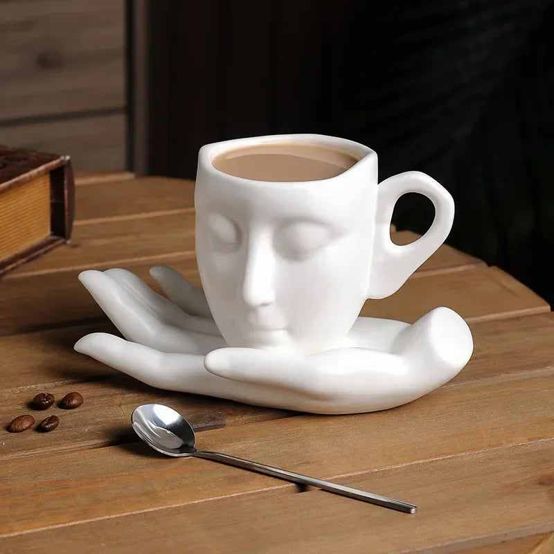 Mystique Ceramic Coffee Mug With Tray