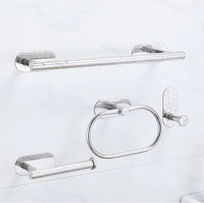 NoDrill Bathroom Accessory Hanger 4-Piece Set